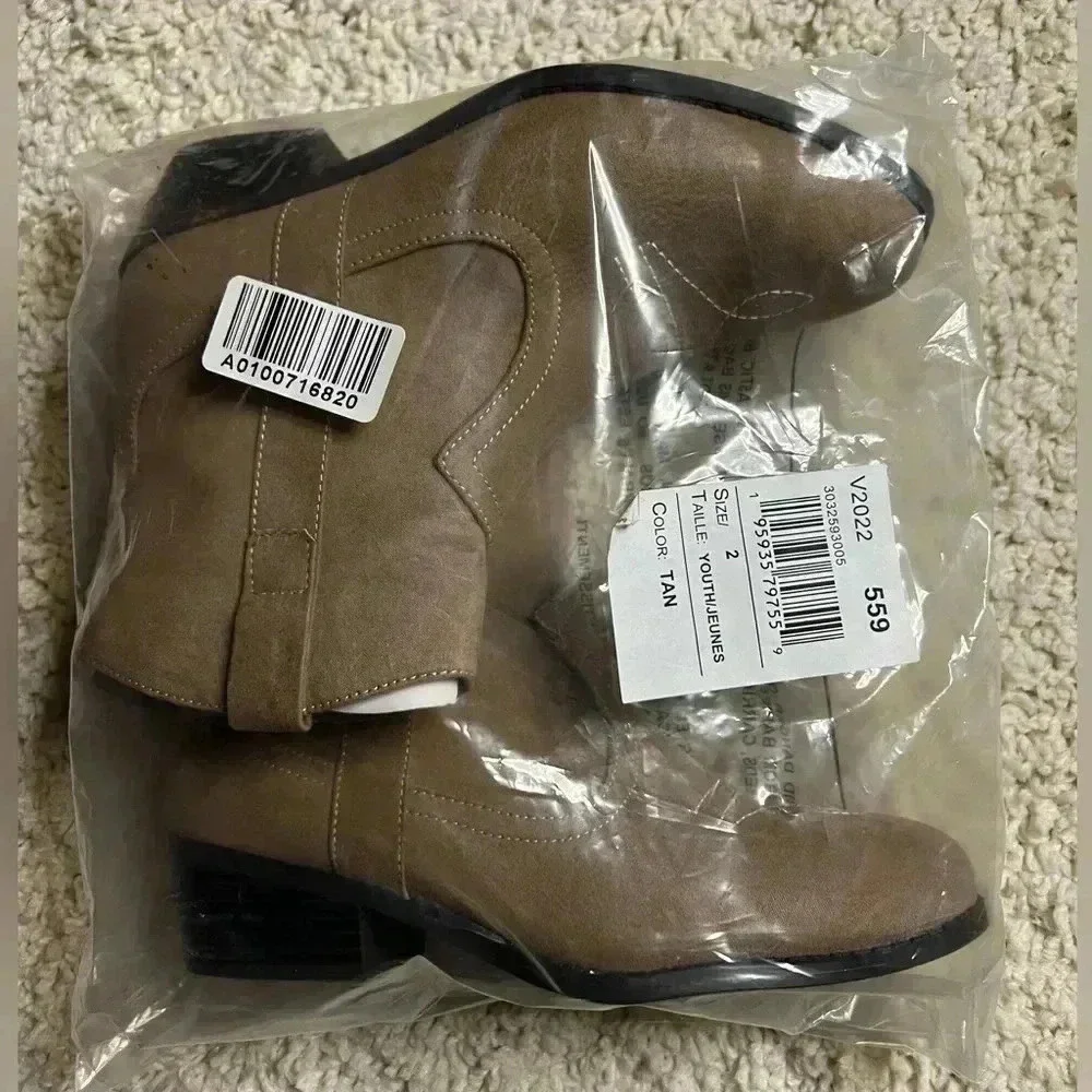 Girls Size 2 Children’s Place Tan Ankle Booties NWT
